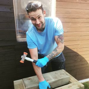Ryan making planters